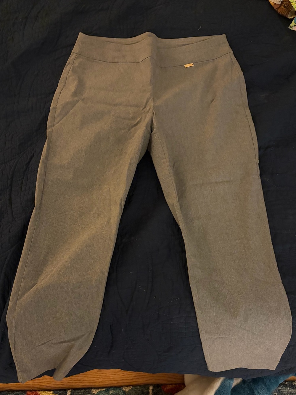 INC International Concepts Women’s Gray Ankle Pants